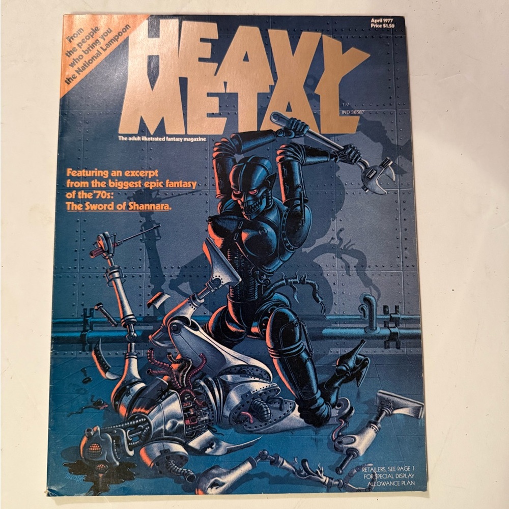 Heavy Metal Magazine April 1977 comic book